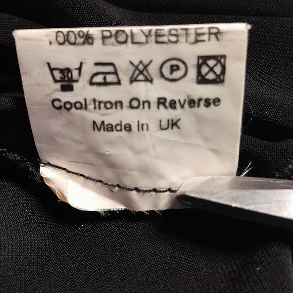 Vintage Y2K Rhinestone Embellished Keyhole Black Halter Tie Neck - Picture 13 of 14